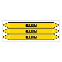 Značení potrubí, helium,3 ks, 355 × 37 mm